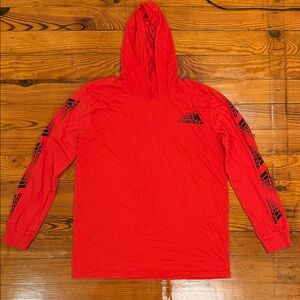 Adidas Vibrant Red Top with Classic Logo